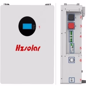 باتری 5/3 کیلووات برندHZSOLAR