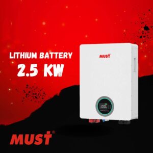 باتری 2/5 کیلووات 100 آمپر از برند MUST
